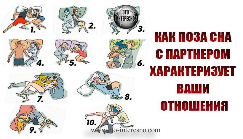 ПОЗА, В КОТОРОЙ ВЫ ЧАЩЕ ВСЕГО СПИТЕ СО СВОЕЙ ВТОРОЙ ПОЛОВИНОЙ ВЛИЯЕТ НА ОТНОШЕНИЯ В ВАШЕЙ СЕМЬЕ