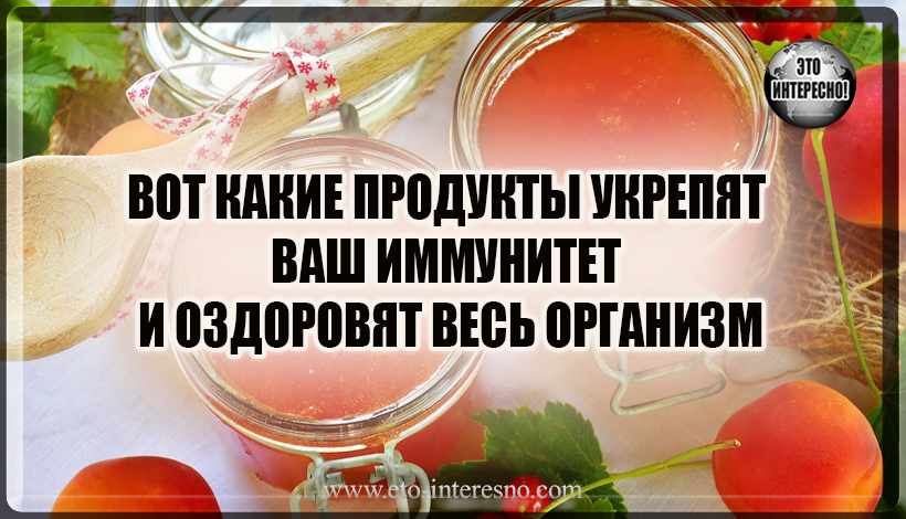 ВОТ КАКИЕ ПРОДУКТЫ УКРЕПЯТ ВАШ ИММУНИТЕТ И ОЗДОРОВЯТ ОРГАНИЗМ