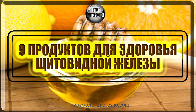 9 ПРОДУКТОВ ДЛЯ ЗДОРОВЬЯ ЩИТОВИДНОЙ ЖЕЛЕЗЫ