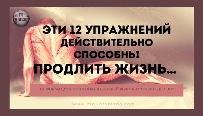 ОСОЗНАННОЕ ДОЛГОЛЕТИЕ: ЭТИ 12 УПРАЖНЕНИЙ ДЕЙСТВИТЕЛЬНО СПОСОБНЫ ПРОДЛИТЬ ЖИЗНЬ…