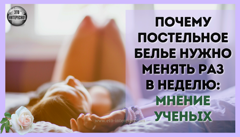 ПОЧЕМУ ПОСТЕЛЬНОЕ БЕЛЬЕ НУЖНО МЕНЯТЬ РАЗ В НЕДЕЛЮ: МНЕНИЕ УЧЕНЫХ