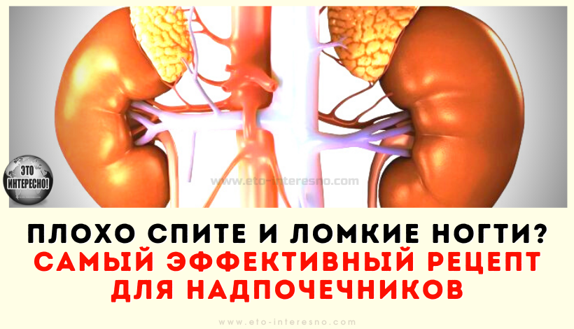 ПЛОХО СПИТЕ и ЛОМКИЕ НОГТИ? САМЫЙ ЭФФЕКТИВНЫЙ РЕЦЕПТ ДЛЯ НАДПОЧЕЧНИКОВ