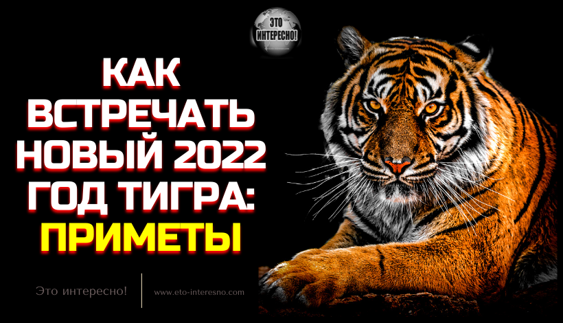 КАК ВСТРЕЧАТЬ НОВЫЙ 2022 ГОД ТИГРА: ПРИМЕТЫ