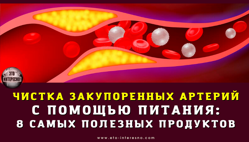 ЧИСТКА ЗАКУПОРЕННЫХ АРТЕРИЙ С ПОМОЩЬЮ ПИТАНИЯ: 8 САМЫХ ПОЛЕЗНЫХ ПРОДУКТОВ